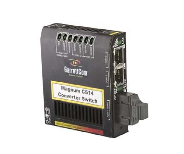 GarrettCom Magnum Hardened Converter Switch Fiber CS14-sc No Cables