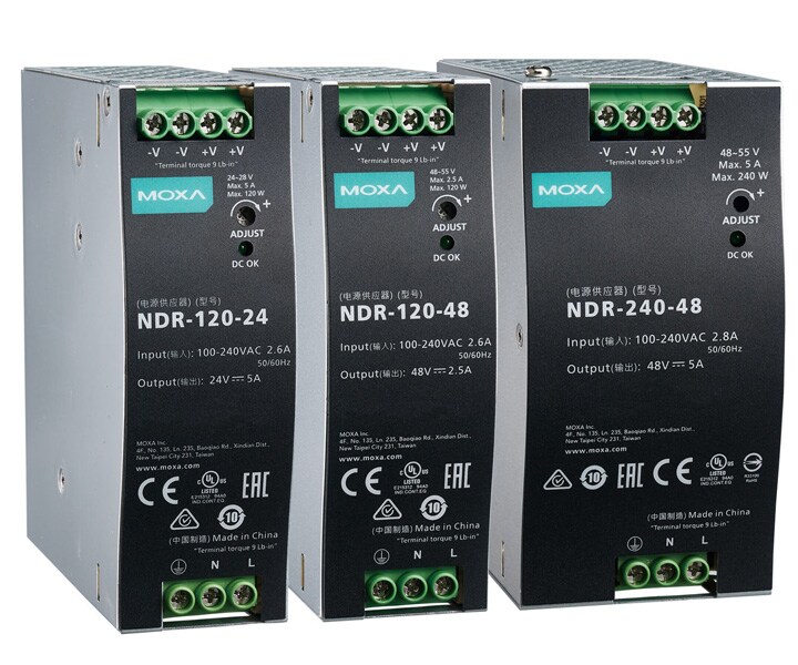 Moxa DIN Rail Power Supply Part Number NDR-120-24