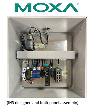INS Built Panel with Moxa Products